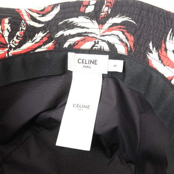 Celine Hat Size S Aloha Palm Tree Nylon Bucket Hat main image 5